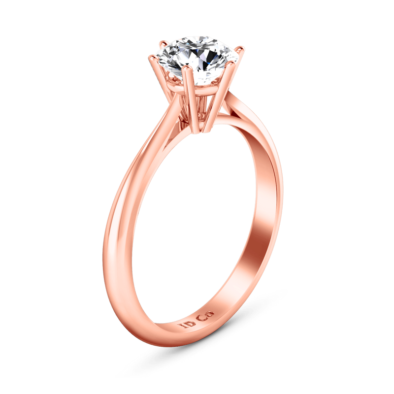 Solitaire Diamond Engagement Ring Alexa  14K Rose Gold