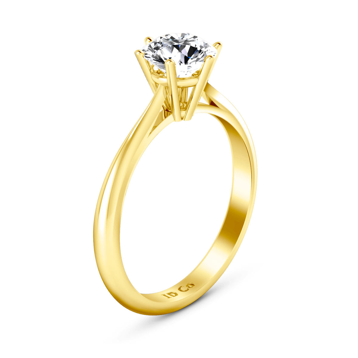 Solitaire Diamond Engagement Ring Alexa  14K Yellow Gold