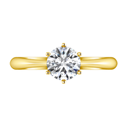 Solitaire Diamond Engagement Ring Alexa  14K Yellow Gold