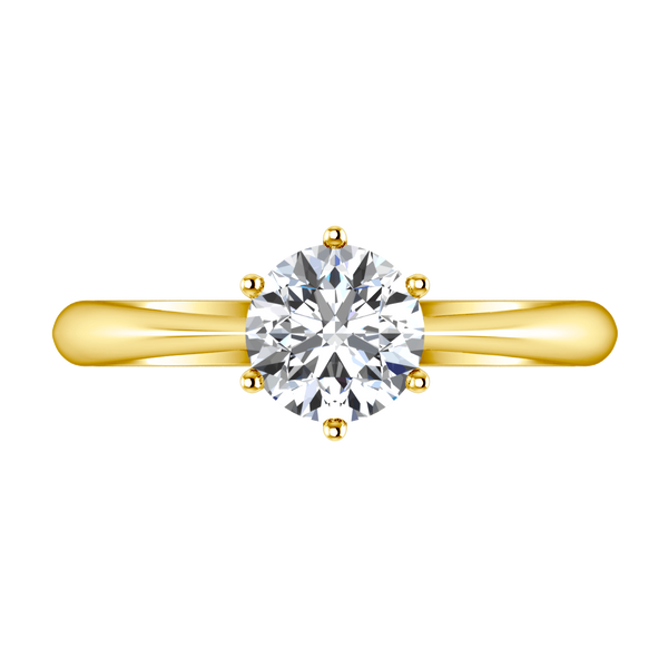 Solitaire Diamond Engagement Ring Alexa  14K Yellow Gold