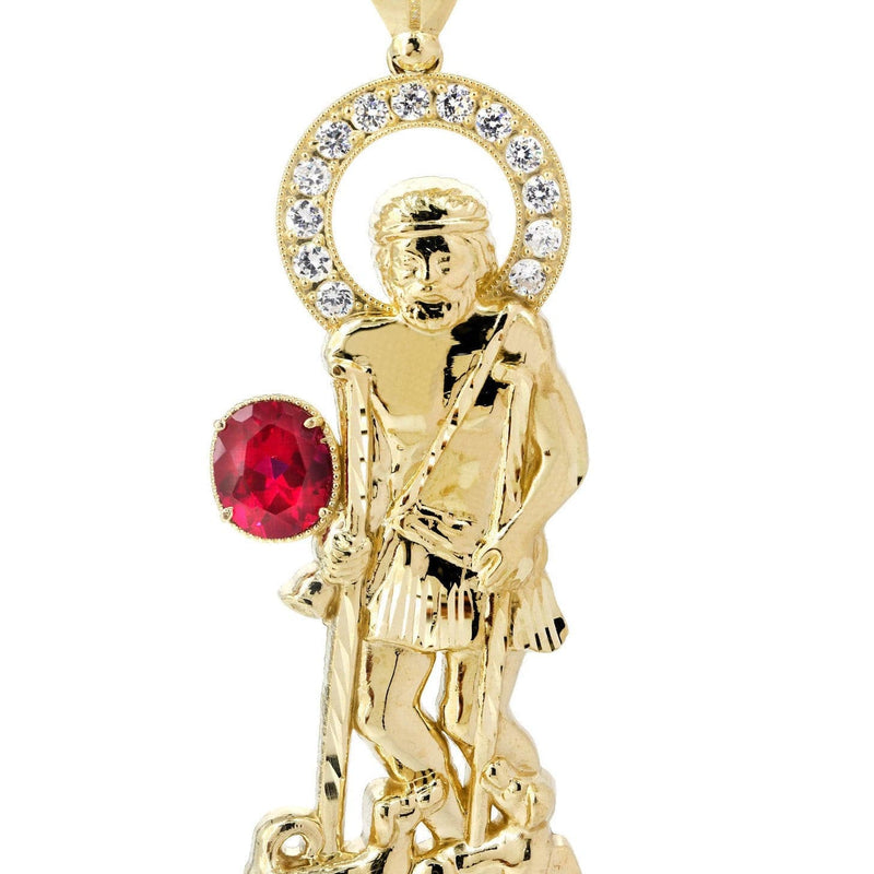 St. Lazaro  10K Gold Pendant  |  24.2 Grams