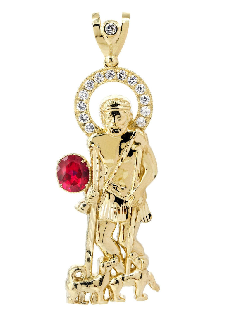 St. Lazaro  10K Gold Pendant  |  24.2 Grams