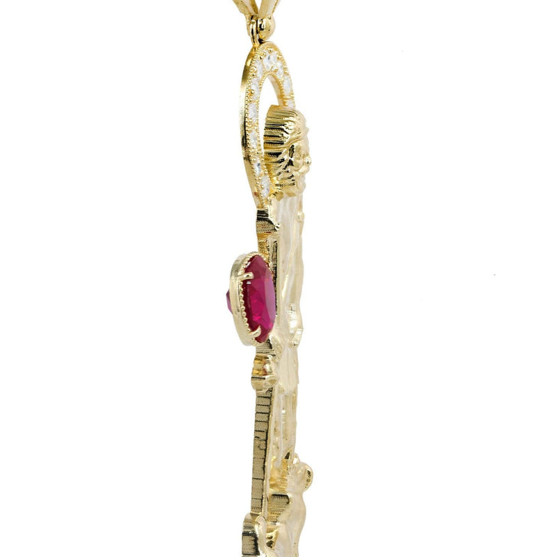St. Lazaro  10K Gold Pendant  |  24.2 Grams