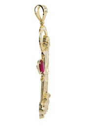 St. Lazaro  10K Gold Pendant  |  24.2 Grams