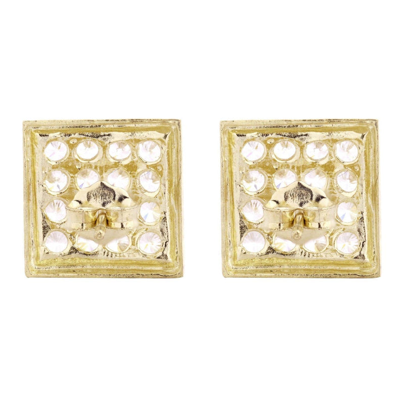 CZ 10K Yellow Gold Studs | Appx. Diameter 0.4 Inches