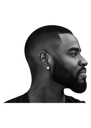 10K Octagon  Gold Earrings For Men | Appx 1/2 Inches Wide