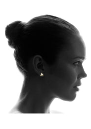 Cz 10K Yellow Gold Studs | Appx. Diameter 0.5 Inches