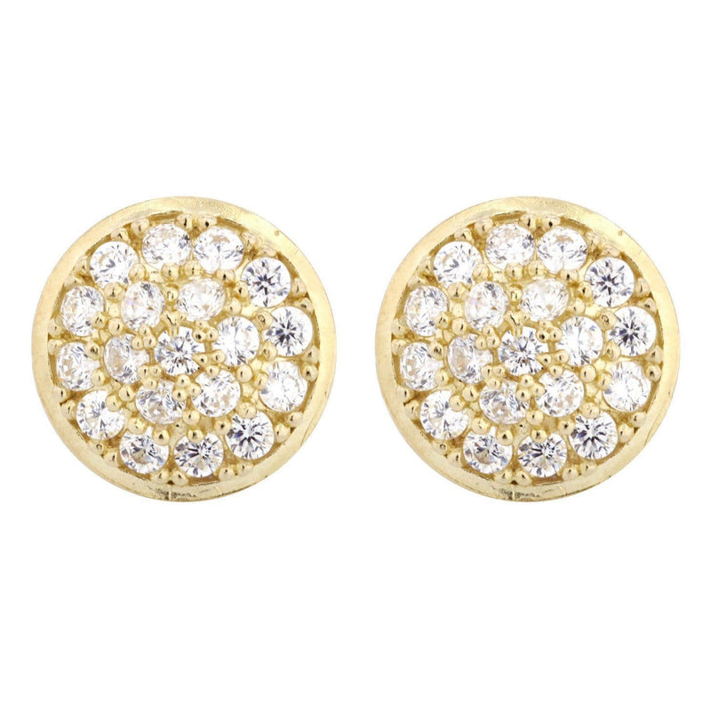 10K Gold Earrings For Men | Appx 1/2 Inches Wide