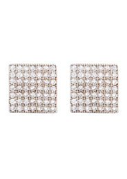 10K Square Gold Earrings For Men | Appx 3/8 Inches Wide