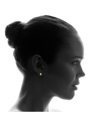 Jesus 10K Yellow Gold Studs | Appx. Diameter 0.5 Inches