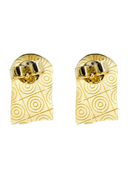 Jesus 10K Yellow Gold Studs | Appx. Diameter 0.5 Inches