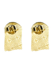 10K Jesus Head Gold Earrings For Men | Appx 3/8 Inches Wide