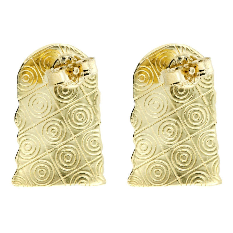 10K Jesus Head Gold Earrings For Men | Appx 1/2 Inches Wide