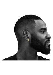 10K Praying Hands Gold Earrings For Men | Appx 1 Inch Wide
