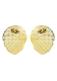 10K Lion Head Gold Earrings For Men | Appx 1 Inch Wide