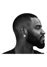 10K Last Supper Gold Earrings For Men | Appx 1.1 Inches Wide