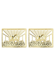 Last Supper 10K Yellow Gold Studs | Appx. Diameter 0.75 Inches