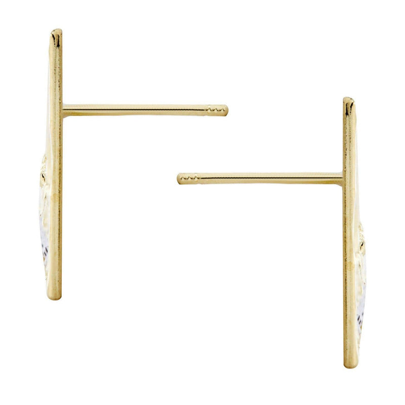 10K Last Supper Gold Earrings For Men | Appx 3/4 Inches Wide