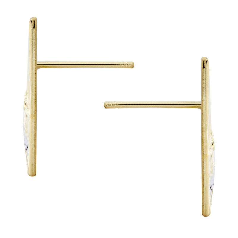 Last Supper 10K Yellow Gold Studs | Appx. Diameter 0.75 Inches