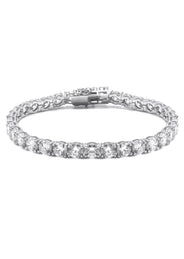 Silver White Tennis Bracelet