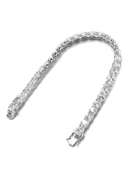 Silver White Tennis Bracelet