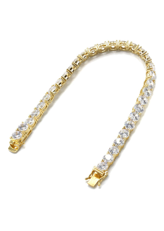 Silver Gold Tennis Bracelet