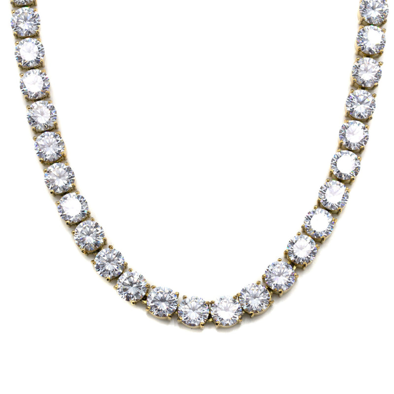 Women Jewelry - Diamond Necklace For Women | Lab Grown Tennis Chain Yellow Gold