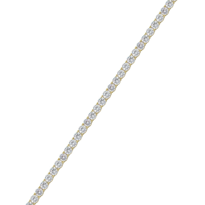 Silver Gold Tennis Bracelet