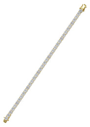 Silver Gold Tennis Bracelet