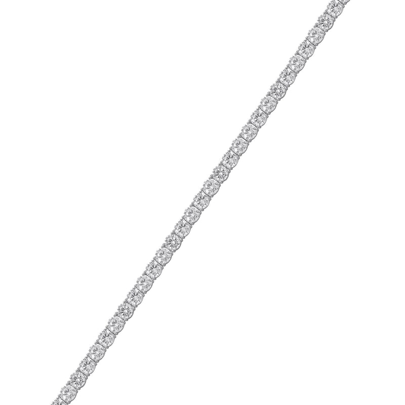 Silver White Tennis Bracelet