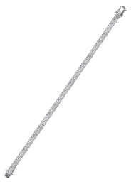 Silver White Tennis Bracelet