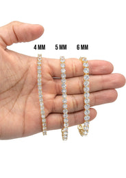 Silver Gold Tennis Bracelet