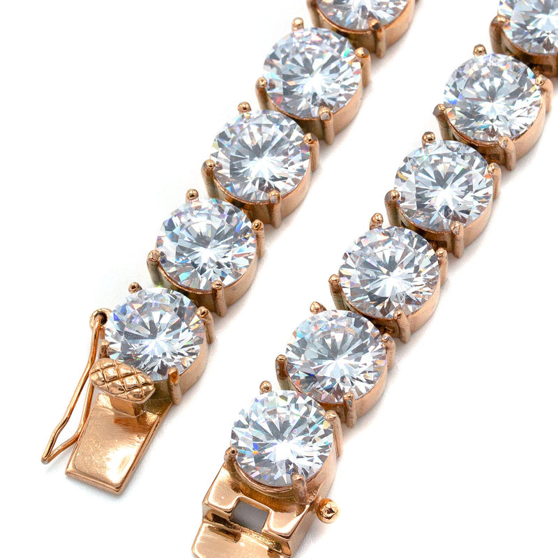 Women Jewelry - Diamond Necklace For Women | Lab Grown Tennis Chain Rose Gold