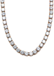 Lab Grown Diamond Tennis Chain / Necklace - 14K Rose Gold