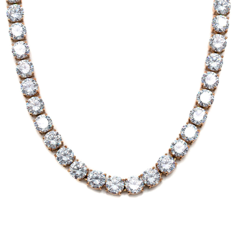 Women Jewelry - Diamond Necklace For Women | Lab Grown Tennis Chain Rose Gold