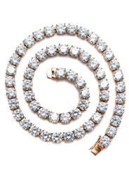 Women Jewelry - Diamond Necklace For Women | Lab Grown Tennis Chain Rose Gold