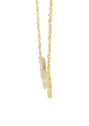 14K Gold  Full Diamond Script Name Plate Necklace | Style #90