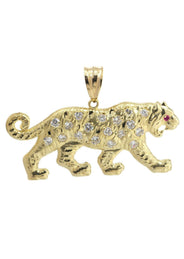 Tiger  10K Gold Pendant | 19.1 Grams