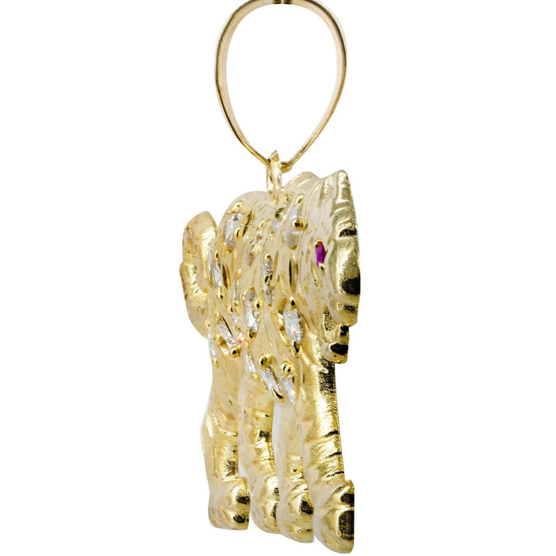Tiger  10K Gold Pendant | 19.1 Grams