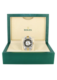 116233 | Diamond Gold Rolex Watch For Men | 36Mm | Tuxedo Dial | Oyster Band