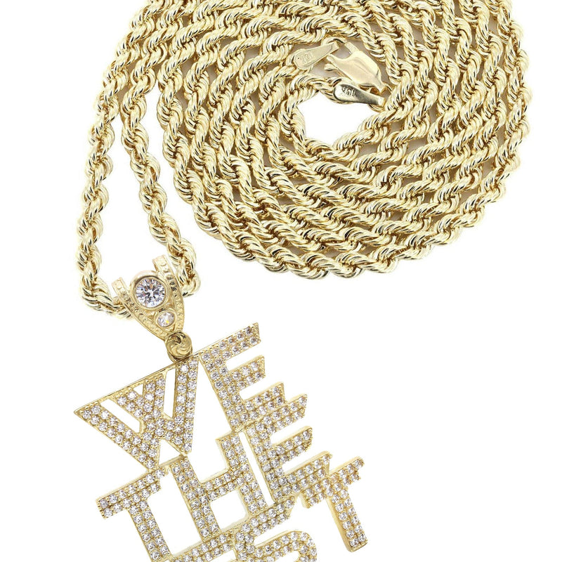 10K Yellow Gold "We The Best" Necklace" | Appx. 18.6 Grams