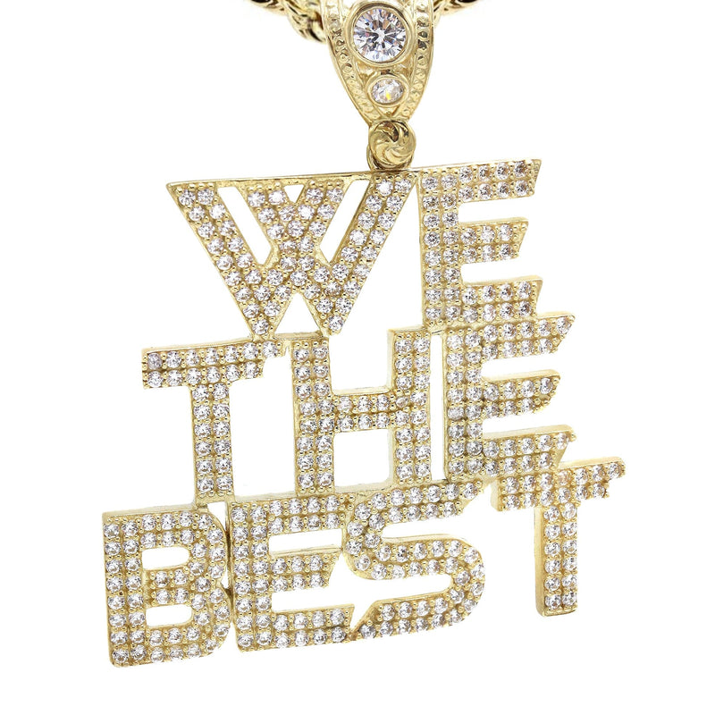 10K Yellow Gold "We The Best" Necklace" | Appx. 18.6 Grams
