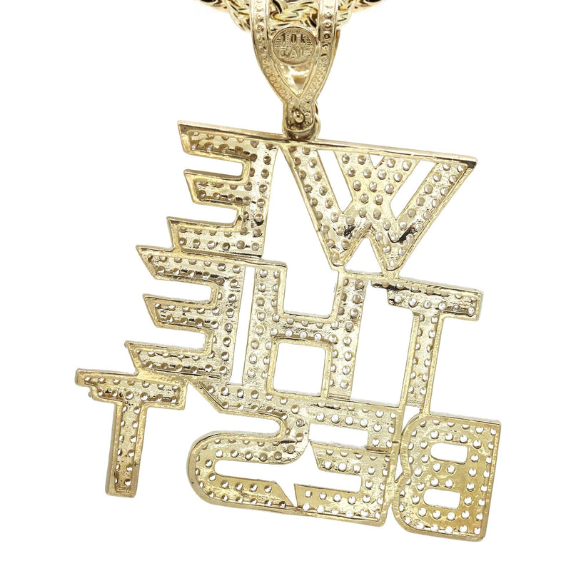 10K Yellow Gold "We The Best" Necklace | Appx. 18.6 Grams