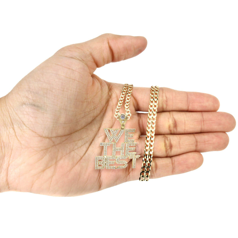 10K Yellow Gold "We The Best" Necklace" | Appx. 18.6 Grams