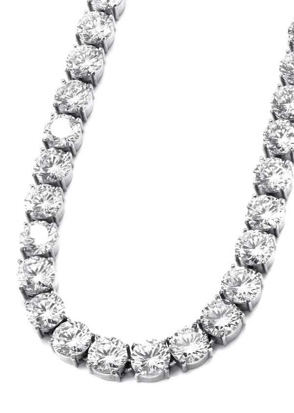 Women Jewelry - Diamond Necklace For Women | Lab Grown Tennis Chain White Gold