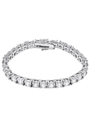 Lab Grown Diamond Tennis Bracelet - 14K White Gold