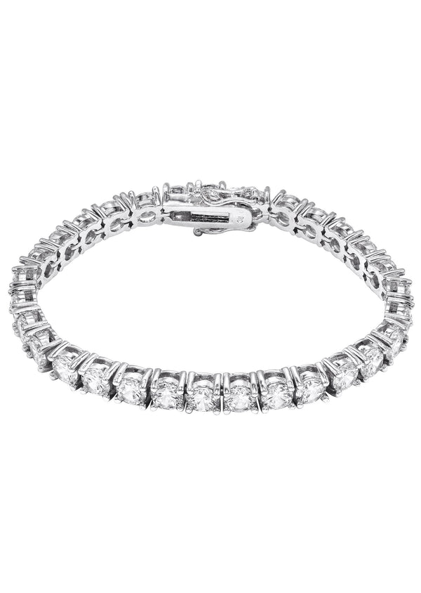 Lab Grown Diamond Tennis Bracelet - 14K White Gold