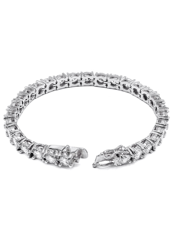 Lab Grown Diamond Tennis Bracelet - 14K White Gold