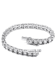 Womens Lab Grown Diamond Tennis Bracelet - 14K White Gold