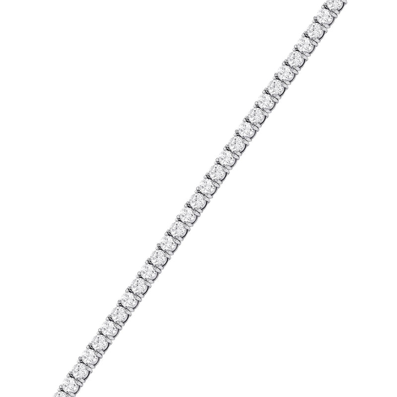 Womens Lab Grown Diamond Tennis Bracelet - 14K White Gold